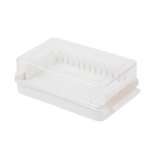 Transparent Large Capacity Butter Cut Storage Box(White) - Cutter & Peeler by buy2fix | Online Shopping UK | buy2fix