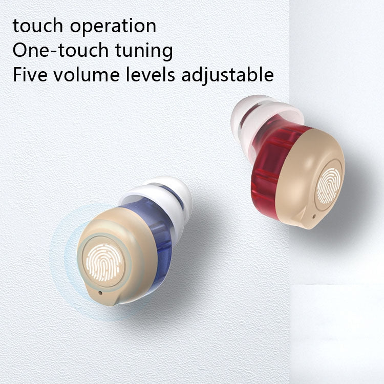 Older Young Sound Amplifier Sound Collector Hearing Aid(Red Blue) - Hearing Aids by null | Online Shopping UK | buy2fix