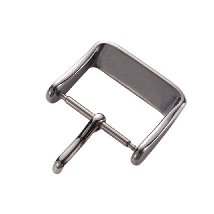 5pcs IP Plated Stainless Steel Pin Buckle Watch Accessories, Color: Silver 14mm - Watch Accessories & Parts by buy2fix | Online Shopping UK | buy2fix