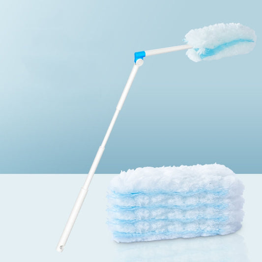 Disposable Household Vacuum Retractable Feather Duster, Style: Long Handle+4 Clothes - Sponges, Cloths & Brushes by buy2fix | Online Shopping UK | buy2fix
