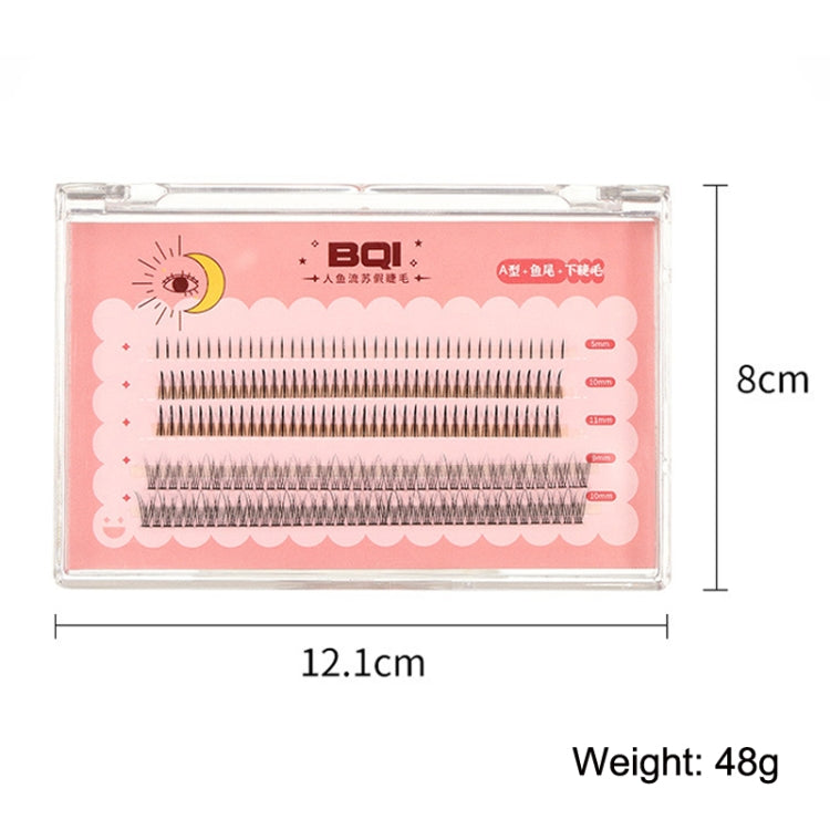 BQI B7229 Lightweight Natural Curling Three-dimensional Slim False Eyelashes, Style: Type A+Fishtail+Undercib (200PCS) - Eyes by BQI | Online Shopping UK | buy2fix