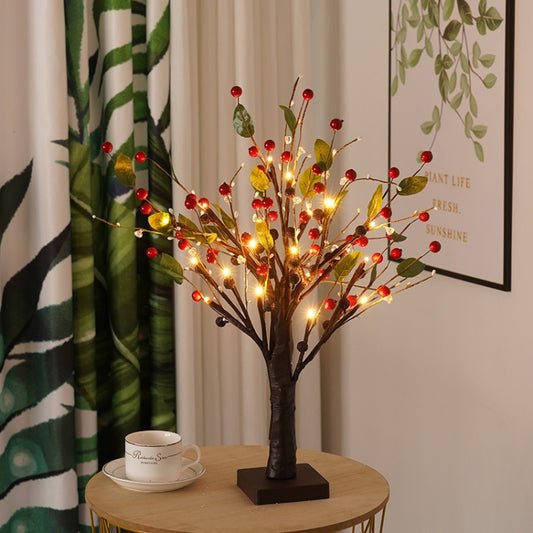 SJ-SD048 LED Home Decoration Light Christmas Lighted Tree, Style: Non-detachable Base Red Fruit - Christmas Decoration Lamps by buy2fix | Online Shopping UK | buy2fix