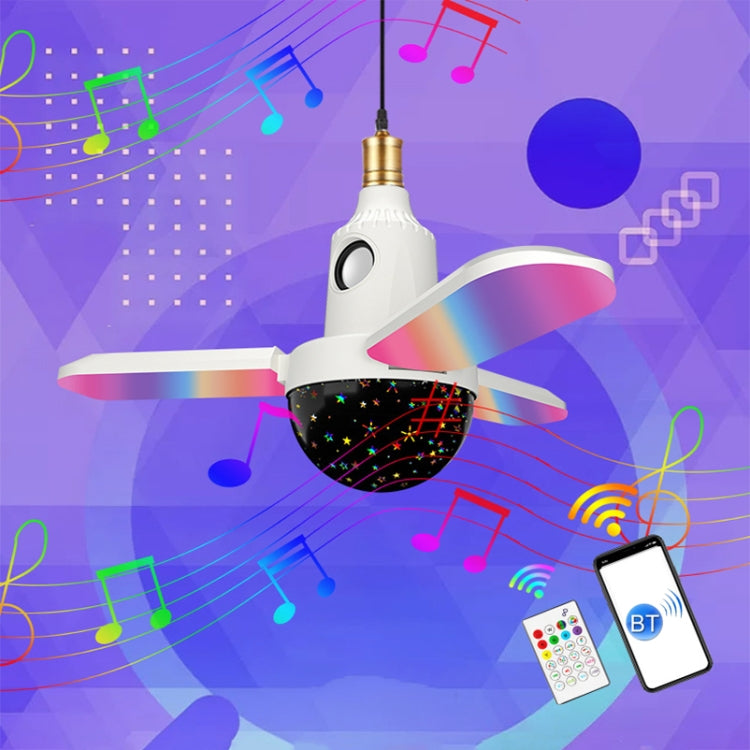 ZSCPH-001 40W Multifunctional Bluetooth RGB Colorful Three-Leaf Music Atmosphere Light, Size: L (Star) - Smart Light Bulbs by buy2fix | Online Shopping UK | buy2fix