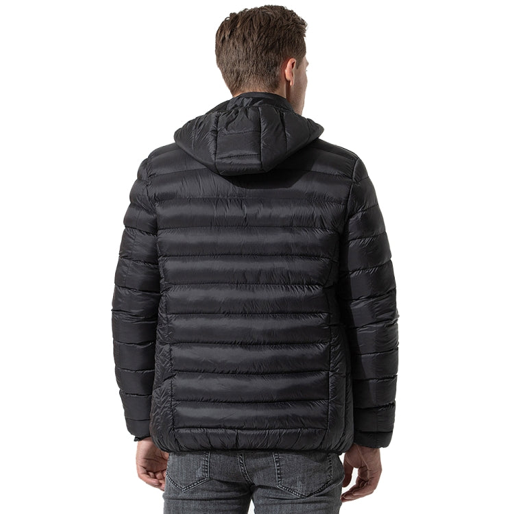 9 Zone Black USB Winter Electric Heated Jacket Warm Thermal Jacket, Size: L - Down Jackets by buy2fix | Online Shopping UK | buy2fix