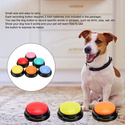 Pet Communication Button Dog Vocal Box Recording Vocalizer, Style: Recording Model(Dark Blue) - Training Aids by buy2fix | Online Shopping UK | buy2fix