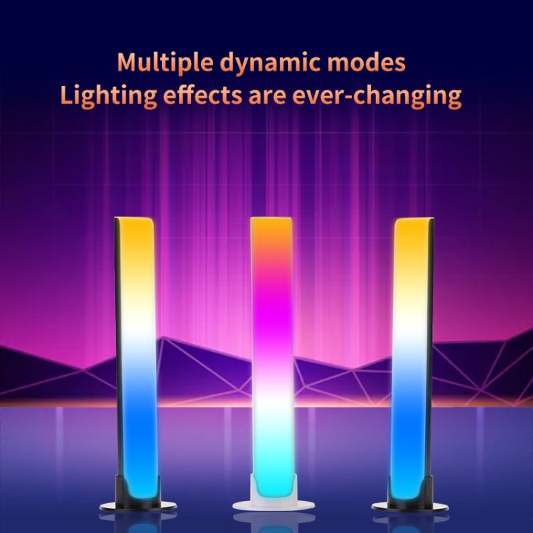 RGB Sound-controlled Rhythmic Response Lights Music Ambient LED Pick-up Lights Charging(Upgrade White) - Novelty Lighting by buy2fix | Online Shopping UK | buy2fix