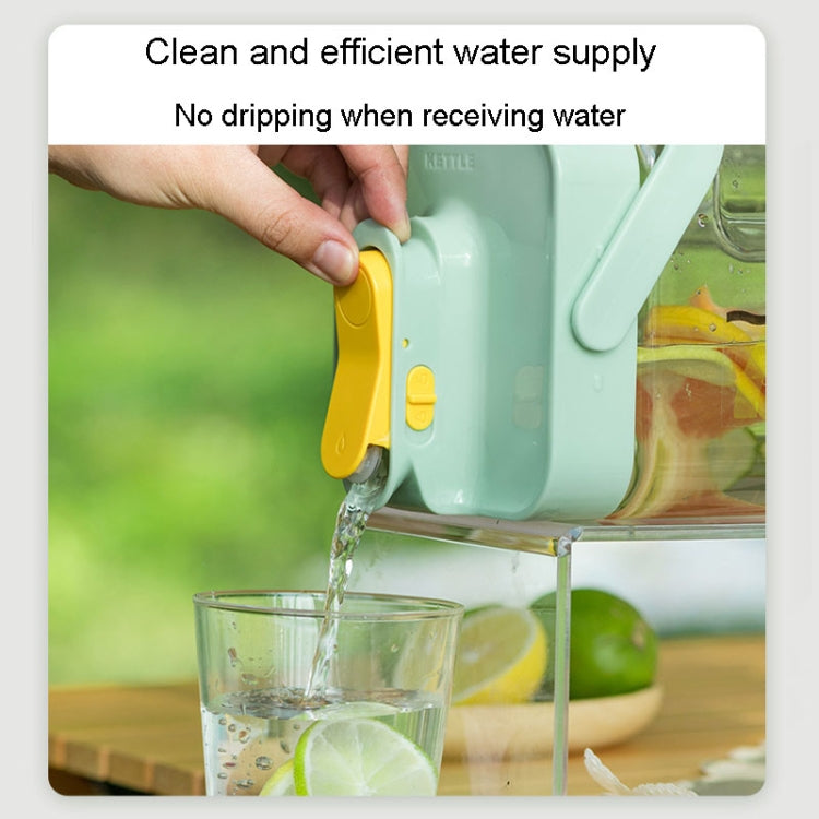 3.5L Refrigerator Cold Kettle With Faucet Household Large Capacity Cold Brew Pot(Light Green) - Drinking Tools by buy2fix | Online Shopping UK | buy2fix