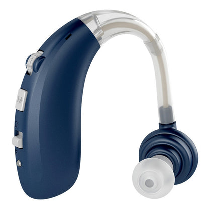 USB Charging Earhook Noise Reduction Hearing Aid Sound Amplifier(Blue) - Hearing Aids by buy2fix | Online Shopping UK | buy2fix