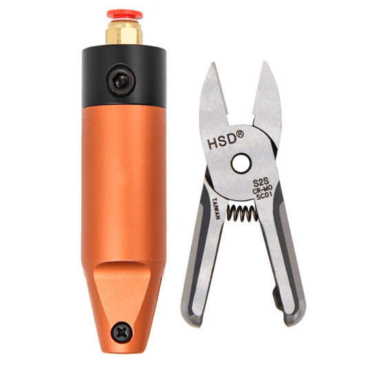 HSD HS-5M+S2S Cut Metal Set 2 In 1 Pneumatic Snip Plier Cutting Metal Plastic Model Scissor Tool - Pliers by HSD | Online Shopping UK | buy2fix