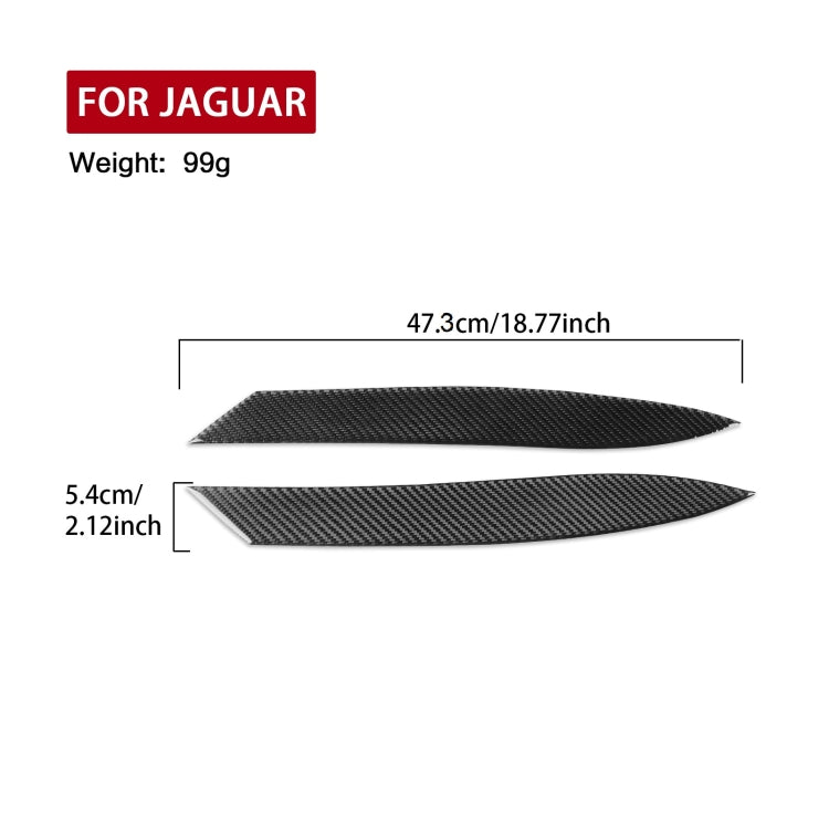 For Jaguar F-TYPE 2013+ Universal Light Eyebrow Sticker For Left And Right Drive(Black) - Decorative Sticker by buy2fix | Online Shopping UK | buy2fix