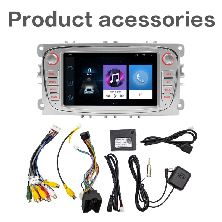 For Ford Focus 7 Inch HD Android Navigation Bluetooth RDS Radio, Size: 2+32G(Silver) - Car MP3 & MP4 & MP5 by buy2fix | Online Shopping UK | buy2fix