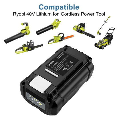 4000mAh For Ryobi OP4026A / OP4050 40V Lawn Mowers Lithium-ion Battery - Lawn Mower, Saws & Accessories by buy2fix | Online Shopping UK | buy2fix