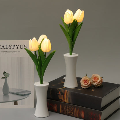 1.5V Tulip LED Night Light Indoor Decoration Sleeping Lamp Simulation Flower Ambient Light - Night Lights by buy2fix | Online Shopping UK | buy2fix