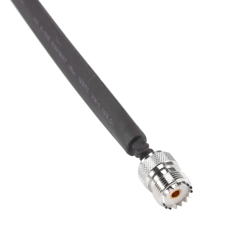 Window/Door Pass Through Flat RF Coaxial Cable UHF 50 Ohm RF Coax Pigtail Extension Cord, Length: 20cm(Female To Female) - Connectors by buy2fix | Online Shopping UK | buy2fix