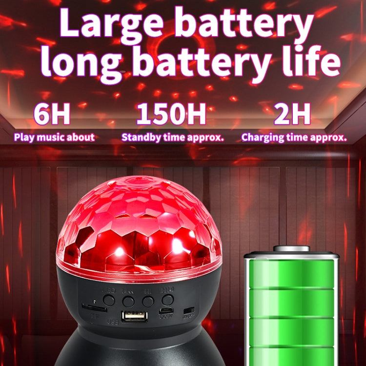 Home LED Magic Ball Lights Bounce Ambient Lamps Room Sound Lights Balls, Color: Charging Model White(RGB Colorful 5W) - Stage Lighting by LIXINCORDA | Online Shopping UK | buy2fix