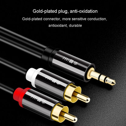 JINGHUA 1 In 2 3.5mm Audio Cable  3.5mm To 2RCA Double Lotus Computer Speaker Cell Phone Plug Cable, Length: 10m - RCA Cable by JINGHUA | Online Shopping UK | buy2fix