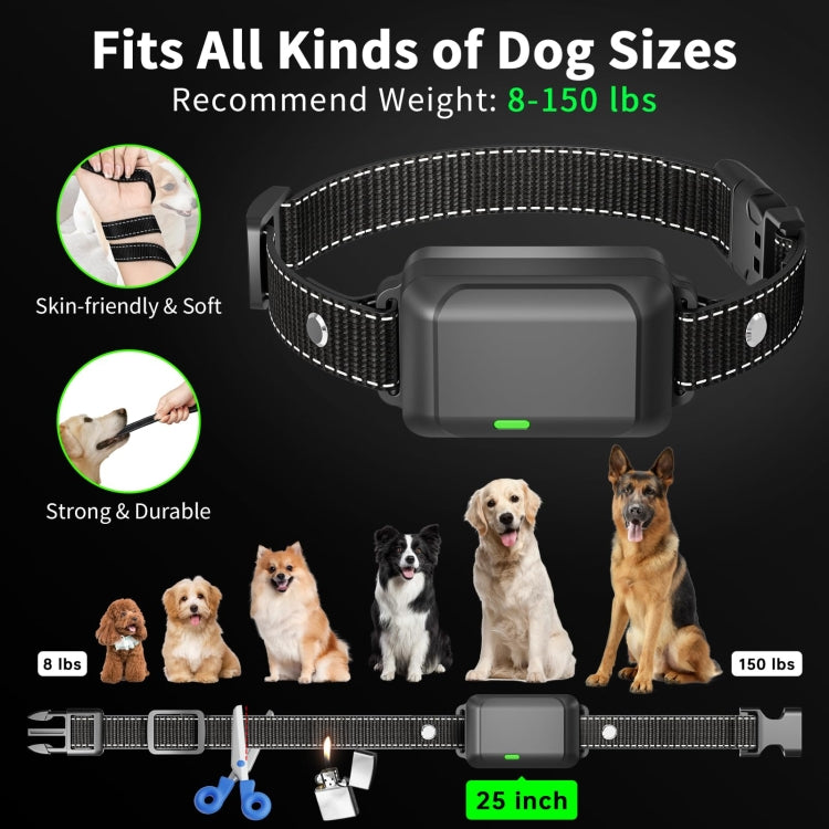 Color Screen Remote Control Pet Electric Shock Circular Dog Trainer(Black) - Training Aids by buy2fix | Online Shopping UK | buy2fix