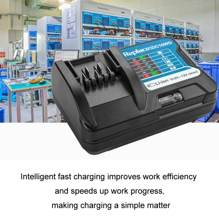 For MAKBL1013 10.8V~12V Lithium Battery Charger, Specification: US Plug - Electric Saws & Accessories by buy2fix | Online Shopping UK | buy2fix