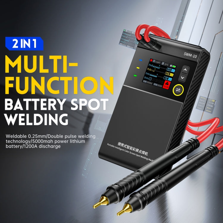 FNIRSI Small Handheld Portable Mobile Phone Lithium Battery Nickel Sheet Spot Welding Machine(SWM-10) - Electric Soldering Iron by FNIRSI | Online Shopping UK | buy2fix