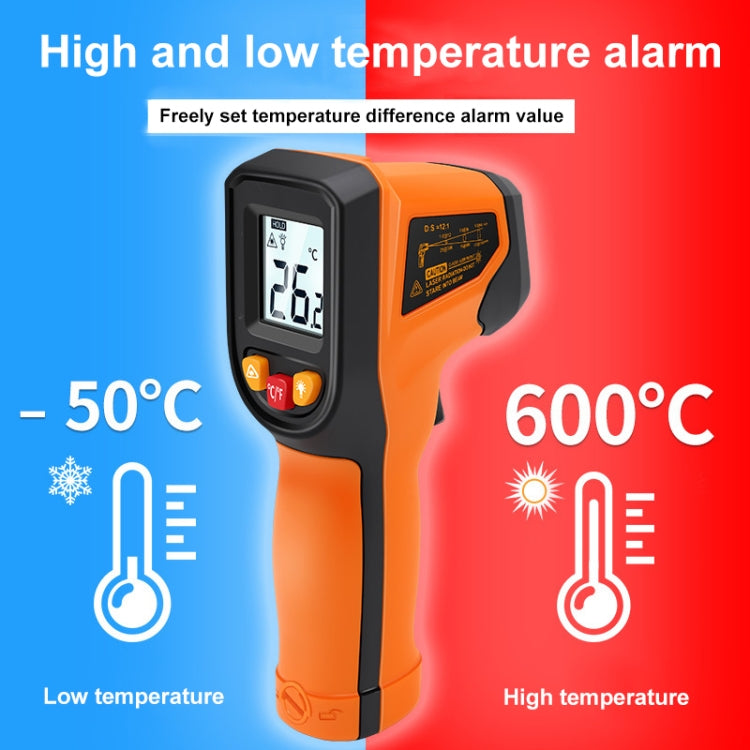 NJTY Digital Display High-Precision Infrared Thermometer For Bakery Kitchen Industry, Spec: T600 - Digital Thermometer by NJTY | Online Shopping UK | buy2fix