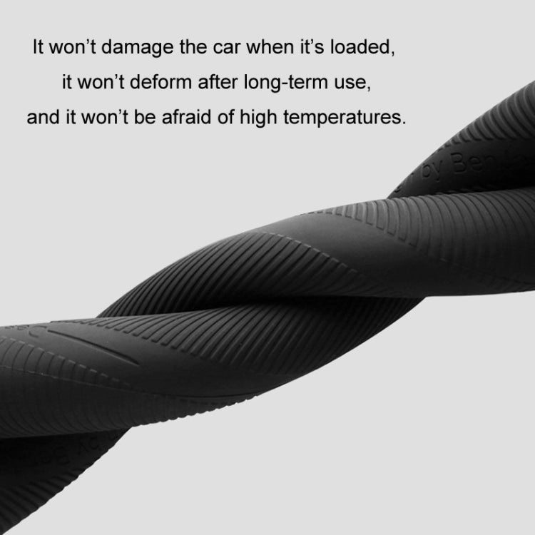 BEN.JACK Car Anti-slip Sweat-absorbent Liquid Silicone Steering Wheel Cover(Black) - Steering Wheel Accessories by BEN.JACK | Online Shopping UK | buy2fix