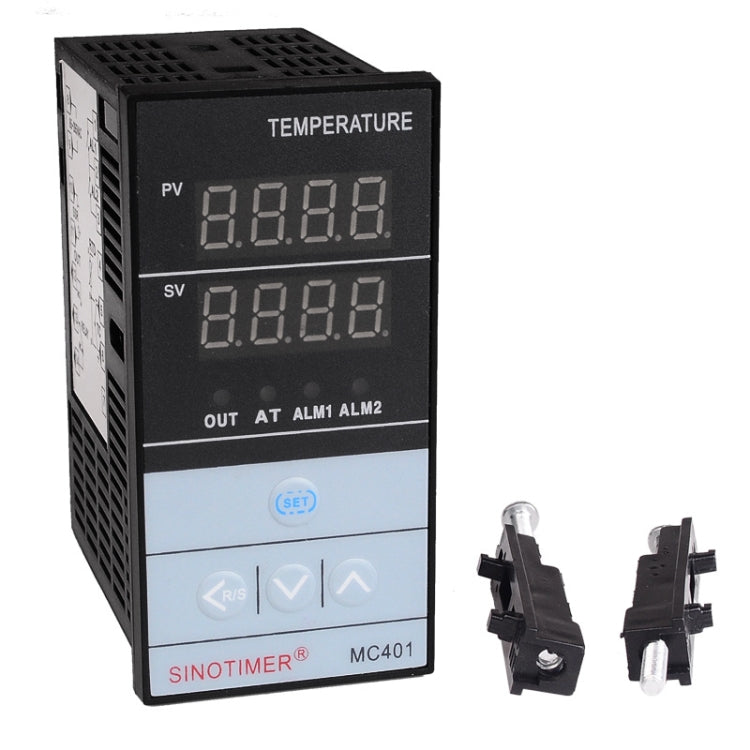 SINOTIMER MC401 Universal Input Short Case PID Intelligent Temperature Controller Meter Heating Cooling Relay SSR Solid State Output - Thermostat & Thermometer by SINOTIMER | Online Shopping UK | buy2fix