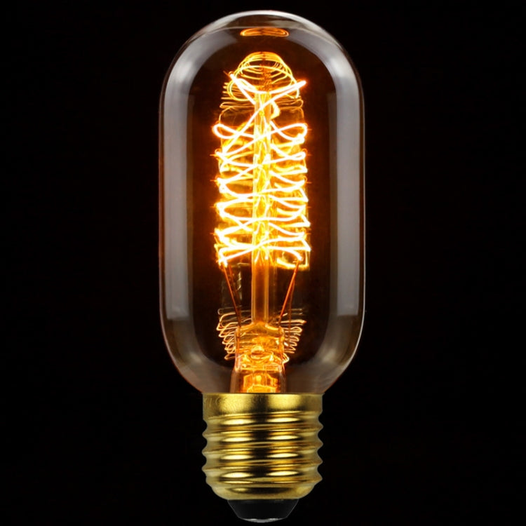 4pcs /Box T45 LED Lamp Fixture Illuminator Vintage Lights, Power: 120V 40W(Spiral Gold) - LED Blubs & Tubes by buy2fix | Online Shopping UK | buy2fix
