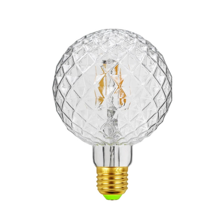 E27 Screw Port LED Vintage Light Shaped Decorative Illumination Bulb, Style: G95 Inner Pineapple Transparent(220V 4W 2700K) - LED Blubs & Tubes by buy2fix | Online Shopping UK | buy2fix