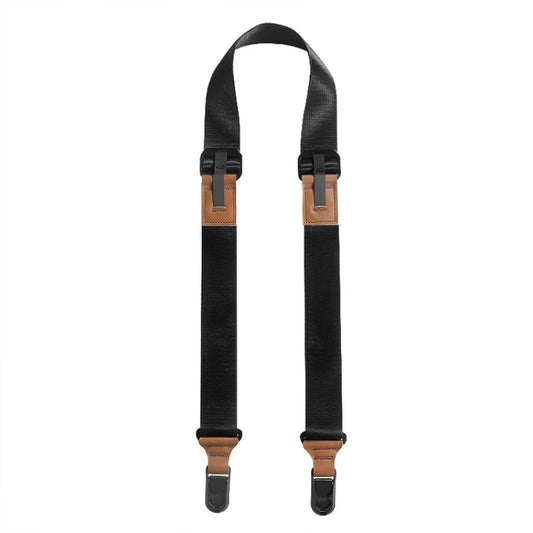 Quick Release Mirrorless Camera Crossbody Strap SLR Camera Decompression Halter Strap(Black+Brown) - Camera Strap by buy2fix | Online Shopping UK | buy2fix