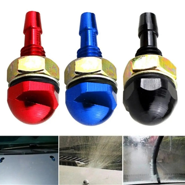2pcs /Set Automotive Glass Washer Sprayer Aluminum Cap Nozzle(Blue) - Windscreen Wipers by buy2fix | Online Shopping UK | buy2fix