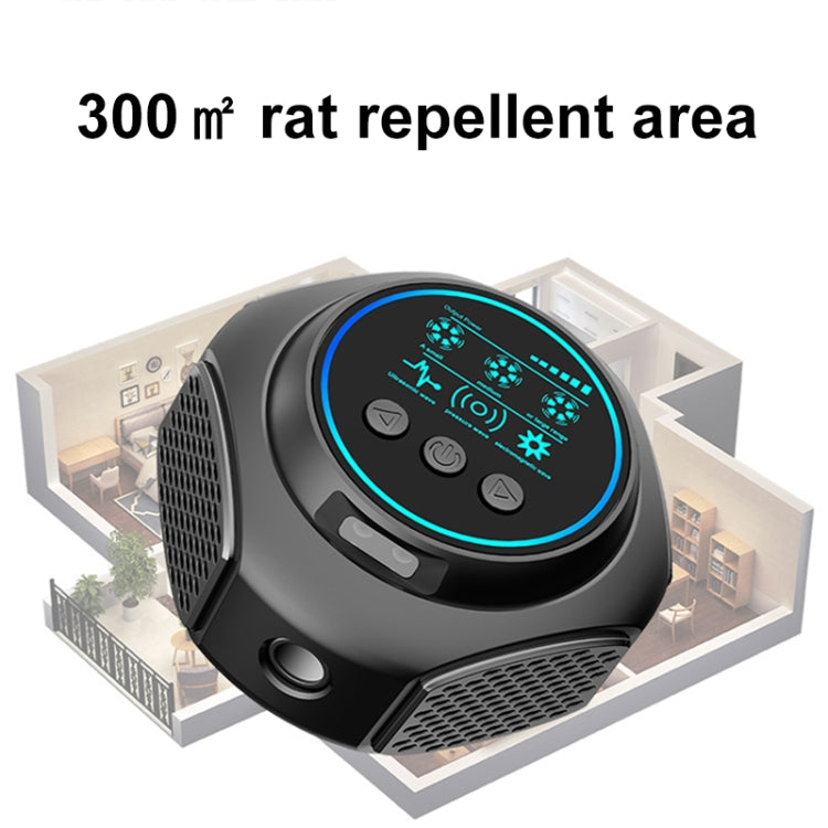 219 Intelligent Ultrasonic Multi-dimensional Frequency Conversion Home Indoor Mouse Repeller(Black) - Repellents by buy2fix | Online Shopping UK | buy2fix