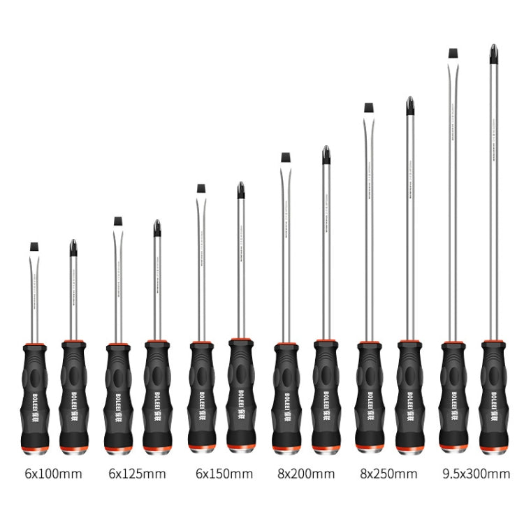 BOLEEI 6.0x150mm Straight Heart Piercing Knockable Screwdriver Convertible Tool - Screwdriver Tools by BOLEEI | Online Shopping UK | buy2fix