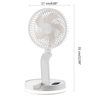 F200 Foldable Remote Control Wall-mounted Fan LED Light Desktop Rotating Fan, Color: Regular Model - Electric Fans by buy2fix | Online Shopping UK | buy2fix