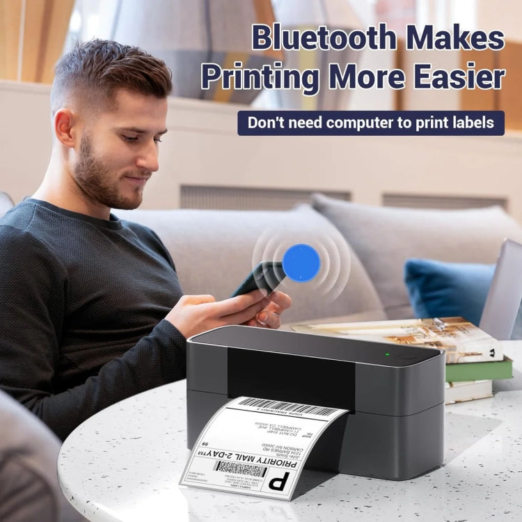 Phomemo PM245-BT Bluetooth Shipping Label Printer Support Labels Width  1- 4.6 Inch(US Plug) - Printer by Phomemo | Online Shopping UK | buy2fix