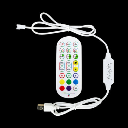 24-Key 2.4G Smart Colorful Running Water LED Light Strip Controller(Black) - LED Controller by buy2fix | Online Shopping UK | buy2fix