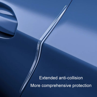 HAOCAI 40cm Car Door Anti-collision Strip Door Edge Bumper Protector, Color: 4pcs Transparent - Anti Collision Sticker by HAOCAI | Online Shopping UK | buy2fix
