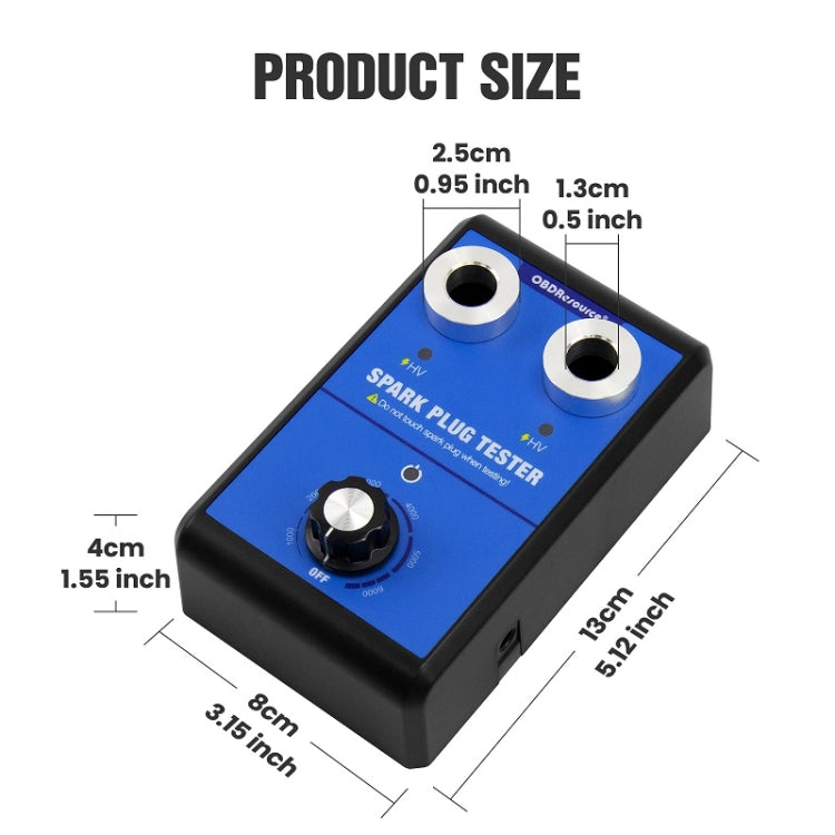 OBDResource High-Pressure Adjustable Dual-Hole Spark Plug Ignition Detector(EU Plug) - Electronic Test by OBDResource | Online Shopping UK | buy2fix