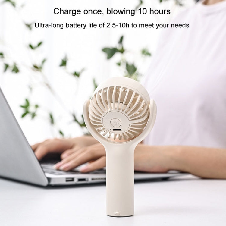 Mini Handheld Small Fan Rechargeable Mute Desktop Portable Fan(Pink) - Electric Fans by buy2fix | Online Shopping UK | buy2fix