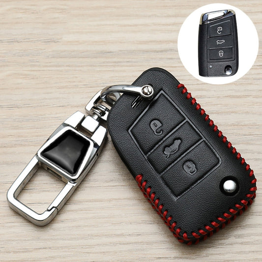 For Skoda Car Key Cover Multifunctional Keychain Anti-lost Number Plate(G) - Car Key Cases by buy2fix | Online Shopping UK | buy2fix