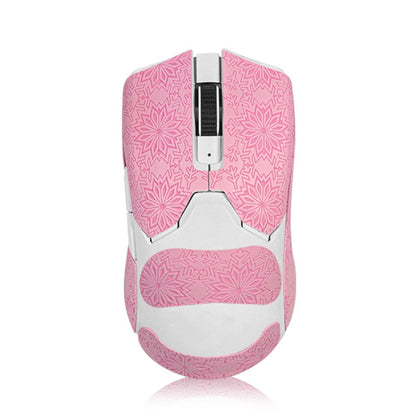 Snowflake Pattern Anti-slip Mouse Stickers For Razer Viper V2 Pro Pink Full Surround - Silicone / Sticker by buy2fix | Online Shopping UK | buy2fix