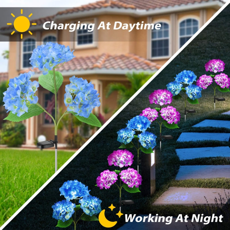 Solar Lawn Lamp LED Simulation Flower Garden Decorative Atmosphere Lights, Style: Hyacinth - Solar Lights by buy2fix | Online Shopping UK | buy2fix