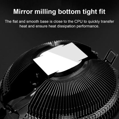 COOLMOON CPU Cooler Desktop Computer Auto Color Change Multi-Platform Mute Cooling Fan(Colorful Fine Aperture) - Fan Cooling by COOLMOON | Online Shopping UK | buy2fix