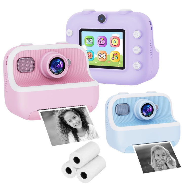 M8 2.4-Inch 1080P HD 2400W Pixel Dual-Camera Children Thermal Printing Camera, Color: Blue - Children Cameras by buy2fix | Online Shopping UK | buy2fix