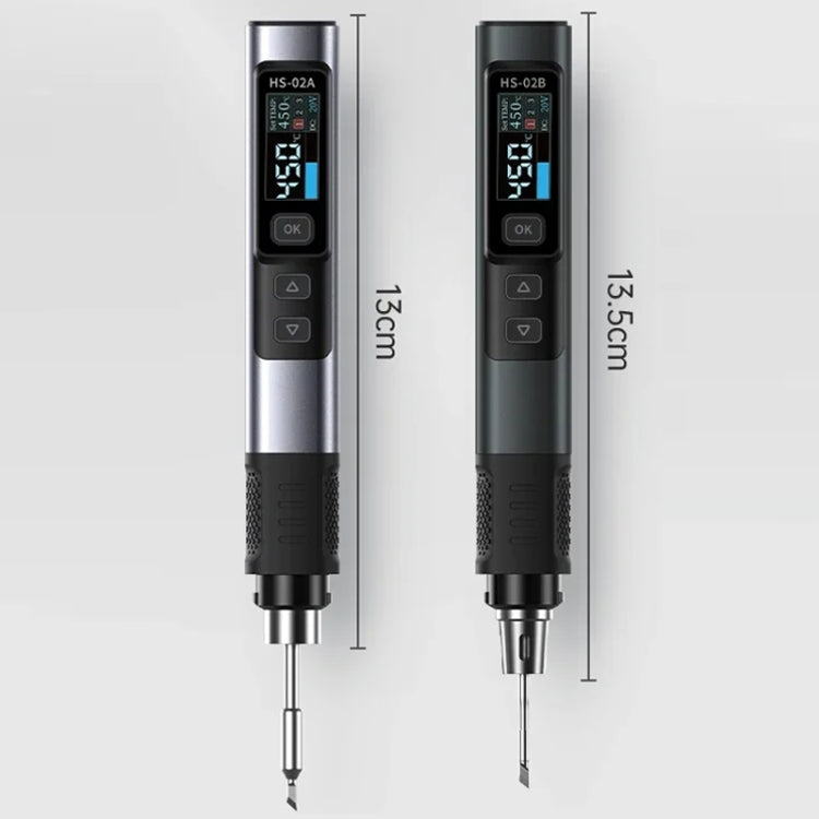 FNIRSI Portable Constant Temperature Soldering Iron Set, Model: HS-02A Upgrade 6 Head+C2C Line+90W US Plug - Soldering Iron Set by FNIRSI | Online Shopping UK | buy2fix