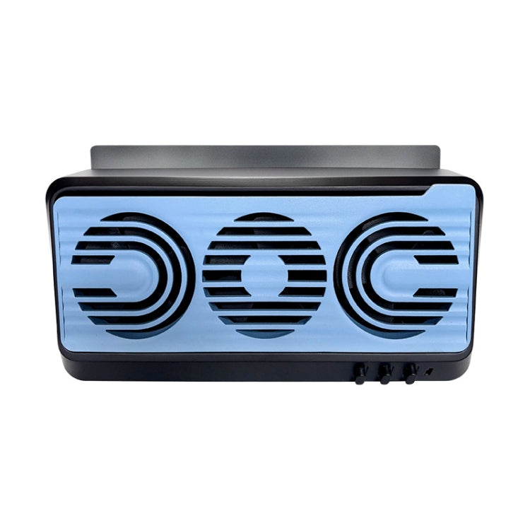 Solar Car Exhaust Fan Air Circulation Cooling Ventilation Fan(Black Blue) - Heating & Fans by buy2fix | Online Shopping UK | buy2fix