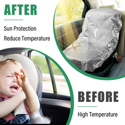 50x90cm Universal Baby Safety Seat Sunshade Dustproof Cover(Silver) - Seat Accessories by buy2fix | Online Shopping UK | buy2fix