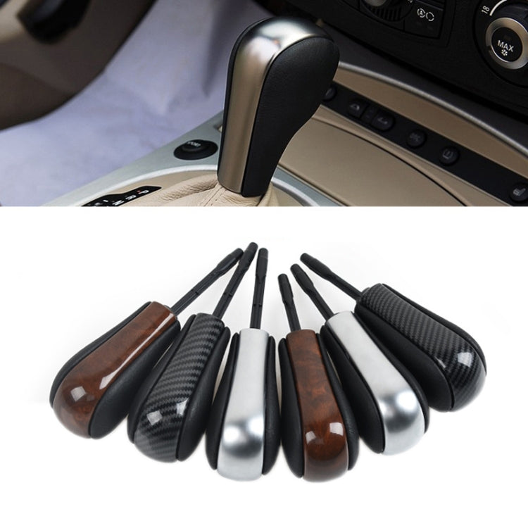 For BMW E Chassis Gear Lever Head, Universal For Left And Right Driving, Style: X1 1/3 Series Z4 Flat Head Walnut - Shift Knob by buy2fix | Online Shopping UK | buy2fix