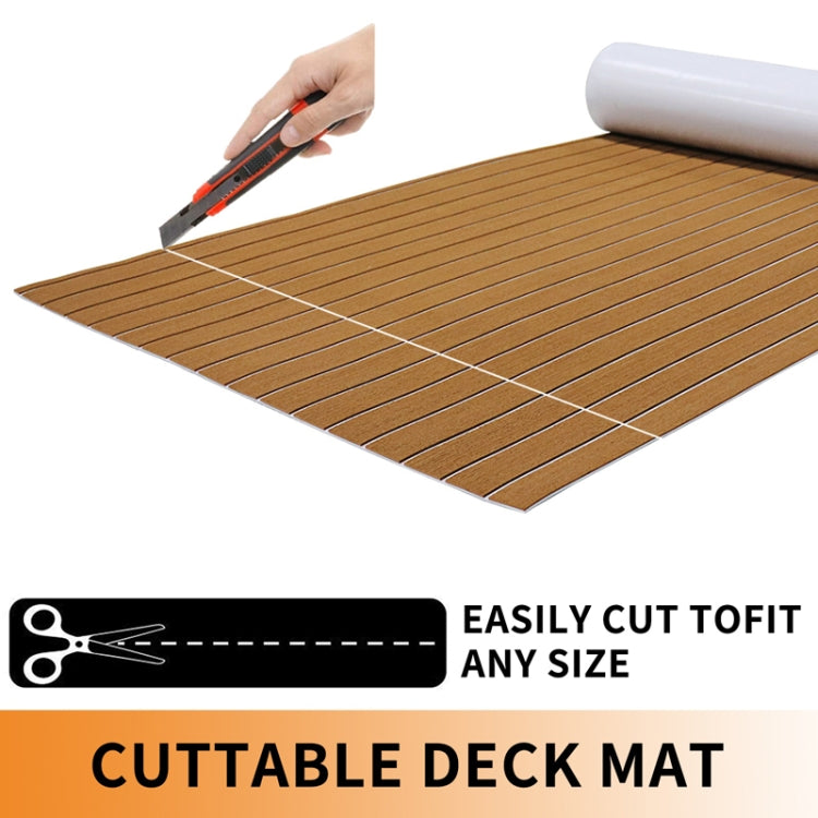 240x90x0.6cm Yacht RV Modification Imitation Teak Floor EVA Anti-slip Mat - Floor Mats by buy2fix | Online Shopping UK | buy2fix