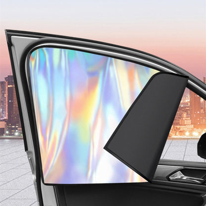 Colorful Titanium Silver Magnetic Car Sun Protection Sunshade Curtain(Passenger Seat) - Window Foils & Solar Protection by buy2fix | Online Shopping UK | buy2fix