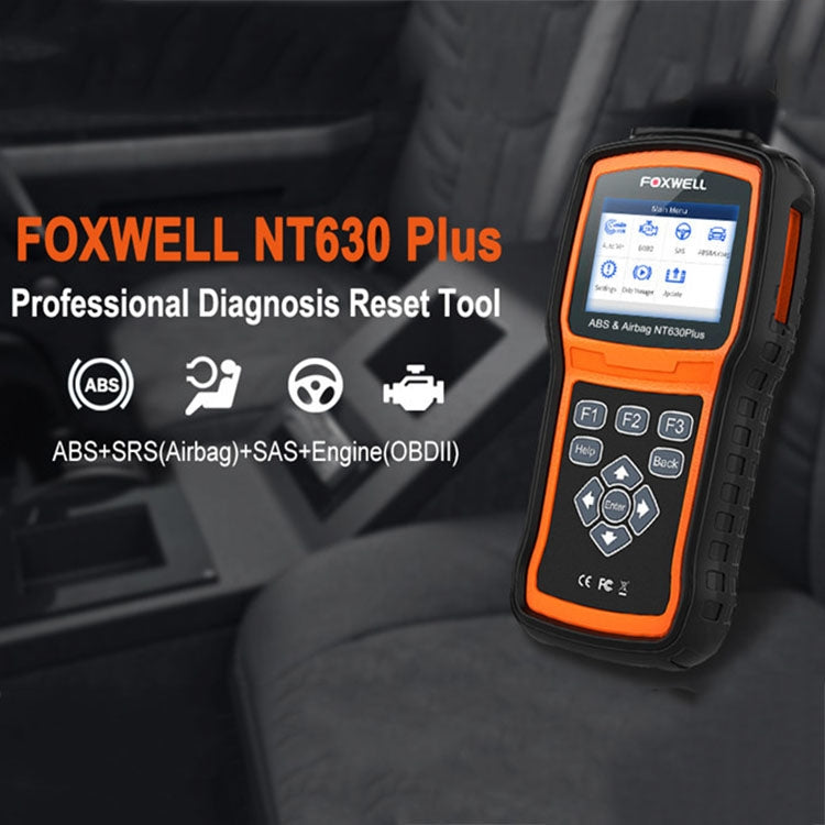 FOXWELL NT630 Plus OBD2 Scanner SRS ABS Code Reader SAS OIL EPB Reset Diagnostic - Electronic Test by FOXWELL | Online Shopping UK | buy2fix